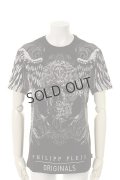 {SOLD}PHILIPP PLEIN HOMME フィリッププレインオム T-shirt Round Neck SS "Laurel"{-AGS}