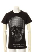 PHILIPP PLEIN HOMME フィリッププレインオム T-Shirt Round Neck SS"oscar"{-AGA}