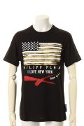 PHILIPP PLEIN HOMME フィリッププレインオム T-Shirt Round Neck SS"Up"{-AGA}