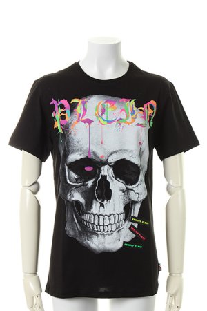 画像1: PHILIPP PLEIN HOMME フィリッププレインオム T-shirt Round Neck SS "Airplanes"{-AHS}