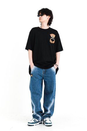 画像3: MOD WAVE MOVEMENT モッドウェイブムーブメント TEDDY T-SHIRT{VD062020297-BFS}