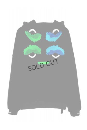 画像1: {SOLD}MOD WAVE MOVEMENT モッドウェイブムーブメント HOODIE WITH EYES{-BDA}