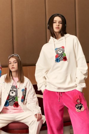 画像3: {お取り寄せ}MOD WAVE MOVEMENT モッドウェイブムーブメント TEDDY HOODIE{-BES}