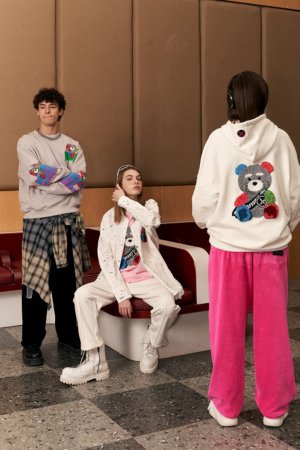 画像4: {お取り寄せ}MOD WAVE MOVEMENT モッドウェイブムーブメント TEDDY HOODIE{-BES}