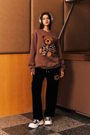 画像8: {お取り寄せ}MOD WAVE MOVEMENT モッドウェイブムーブメント TEDDY SWEATSHIRT{E-}{-BDA}