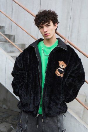 画像5: {お取り寄せ}MOD WAVE MOVEMENT モッドウェイブムーブメント REVERSIBLE TEDDY COAT{E-}{-BDA}