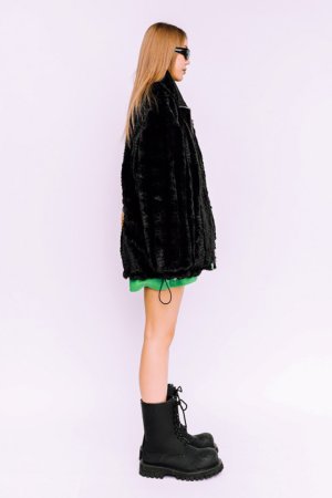 画像8: {お取り寄せ}MOD WAVE MOVEMENT モッドウェイブムーブメント REVERSIBLE TEDDY COAT{E-}{-BDA}