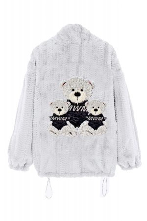 画像2: {お取り寄せ}MOD WAVE MOVEMENT モッドウェイブムーブメント REVERSIBLE TEDDY COAT{-BDA}{E-}
