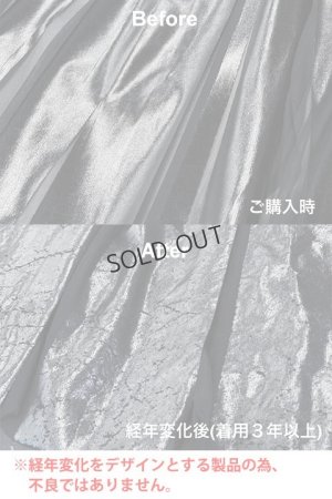 画像5: {SOLD}NAKAGAMI ナカガミ ハンドプリーツスカート(ラバープリント）{-BBS}