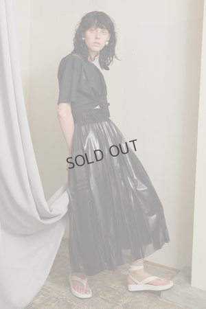 画像7: {SOLD}NAKAGAMI ナカガミ ハンドプリーツスカート(ラバープリント）{-BBS}