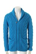 【 50%OFF セール｜24,200円→12,100円】 9200 by attack the mind 7 キュウセンニヒャク by アタックザマインドセブン Cable shawl cardigan{-AFS}