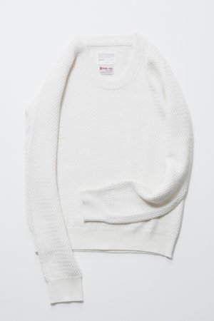 画像2: 9200 by attack the mind 7 キュウセンニヒャク by アタックザマインドセブン Basket woven original U-neck pullover{-AFA}