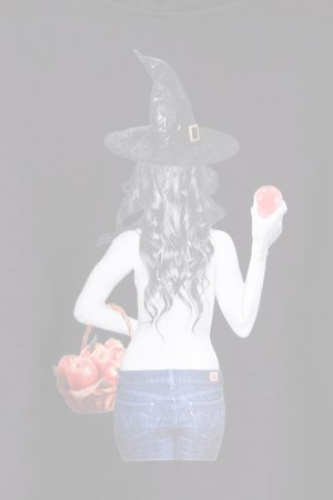 画像4:   NO COMMENT PARIS ノーコメントパリ 【Japan Limited】 HOOD witch apple{NC-HDL.LTN147-BLK-AIS}