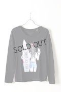 NO COMMENT PARIS ノーコメントパリ 【Japan Limited】L/S L-CREW surf girl{NC-LTL.LTN117-BLK-AIS}