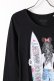 画像3: NO COMMENT PARIS ノーコメントパリ 【Japan Limited】L/S L-CREW surf girl{NC-LTL.LTN117-BLK-AIS} (3)