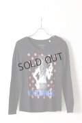 {SOLD}NO COMMENT PARIS ノーコメントパリ 【Japan Limited】L/S L-CREW dot girl{NC-LTL.LTN118-BLK-AIS}