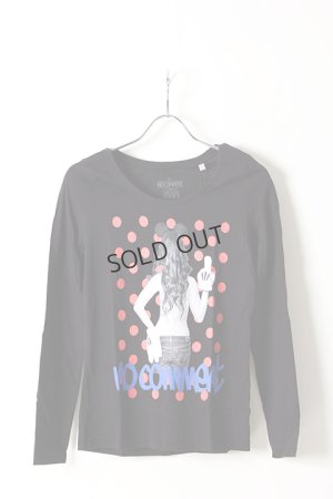 画像1: {SOLD}NO COMMENT PARIS ノーコメントパリ 【Japan Limited】L/S L-CREW dot girl{NC-LTL.LTN118-BLK-AIS}