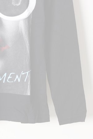 画像5:   NO COMMENT PARIS ノーコメントパリ 【Japan Limited】L/S L-CREW wht glasses{NC-LTL.LTN143-BLK-AIS}