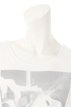 画像4:  {SOLD} NO COMMENT PARIS ノーコメントパリ 【Japan Limited】T-SHIRT L-CREW smoke{NC-TL.LTN02-WHT-AGS}