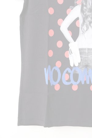 画像5:  {SOLD} NO COMMENT PARIS ノーコメントパリ 【Japan Limited】T-SHIRT L-CREW dot girl{NC-TL.LTN118-BLK-AIS}