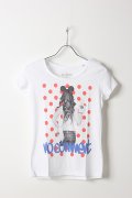 NO COMMENT PARIS ノーコメントパリ 【Japan Limited】T-SHIRT L-CREW dot girl{NC-TL.LTN118-WHT-AIS}