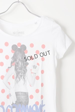 画像3: {SOLD}NO COMMENT PARIS ノーコメントパリ 【Japan Limited】T-SHIRT L-CREW dot girl{NC-TL.LTN118-WHT-AIS}
