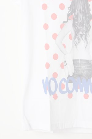 画像5:  {SOLD} NO COMMENT PARIS ノーコメントパリ 【Japan Limited】T-SHIRT L-CREW dot girl{NC-TL.LTN118-WHT-AIS}