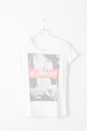 画像1:  {SOLD} NO COMMENT PARIS ノーコメントパリ 【Japan Limited】T-SHIRT L-CREW $ necklace{NC-TL.LTN128-WHT-AIS}