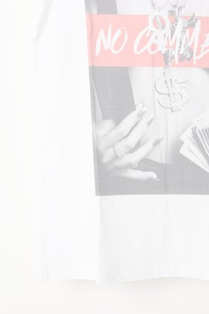 画像5:  {SOLD} NO COMMENT PARIS ノーコメントパリ 【Japan Limited】T-SHIRT L-CREW $ necklace{NC-TL.LTN128-WHT-AIS}
