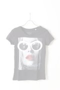   NO COMMENT PARIS ノーコメントパリ 【Japan Limited】T-SHIRT L-CREW wht glasses{NC-TL.LTN143-BLK-AIS}