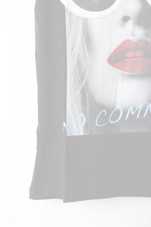 画像5:  {SOLD} NO COMMENT PARIS ノーコメントパリ 【Japan Limited】T-SHIRT L-CREW wht glasses{NC-TL.LTN143-BLK-AIS}