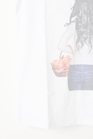 画像5:  {SOLD} NO COMMENT PARIS ノーコメントパリ 【Japan Limited】T-SHIRT L-CREW witch apple{NC-TL.LTN147-WHT-AIS}