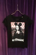 【 60%OFF セール｜9,680円→3,872円】 NO COMMENT PARIS ノーコメントパリ T-SHIRT L-CREW monalisa dot{NC-TL.LTN93-BLK-AHA}