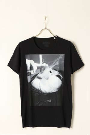 画像1: 【 60%OFF セール｜9,680円→3,872円】 NO COMMENT PARIS ノーコメントパリ 【Japan Limited】T-SHIRT M-CREW smoke{NC-TM.LTN02-BLK-AGS}