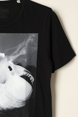 画像3: 【 60%OFF セール｜9,680円→3,872円】 NO COMMENT PARIS ノーコメントパリ 【Japan Limited】T-SHIRT M-CREW smoke{NC-TM.LTN02-BLK-AGS}