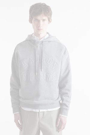 画像4:   MAISON KITSUNE メゾンキツネ バーシティ オーバーサイズ フーディ {-BDA}  :NM00702KM0326H131 