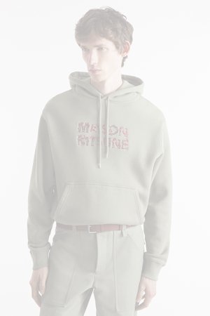 画像4:   MAISON KITSUNE メゾンキツネ ウッドランド アルファベット コンフォート パーカー {-BDA}  :NM00704KM0307P131-L 