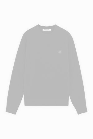 画像1:   MAISON KITSUNE メゾンキツネ BOLD FOX HEAD PATCH REGULAR JUMPER IN LAMBSWOOL {-BDA}  :NM00805KT1006P199 