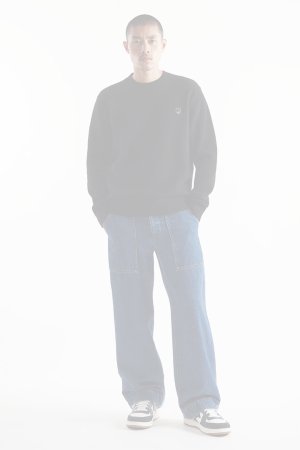 画像3:   MAISON KITSUNE メゾンキツネ BOLD FOX HEAD PATCH REGULAR JUMPER IN LAMBSWOOL {-BDA}  :NM00805KT1006P199 