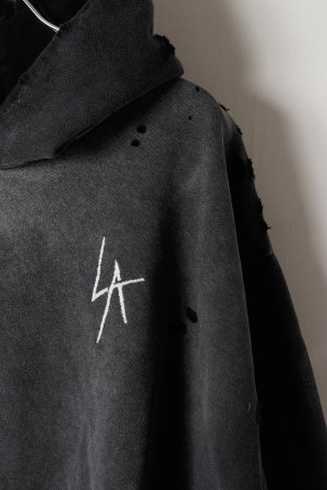 画像3: LOCAL AUTHORITY ローカルオーソリティ LA SLASH DESTROYED HOODIE{-BEA}