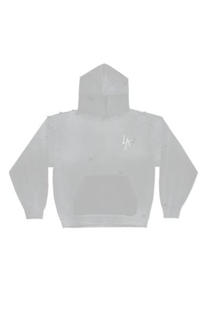 画像7:  {SOLD} LOCAL AUTHORITY ローカルオーソリティ LA SLASH DESTROYED HOODIE{-BEA}