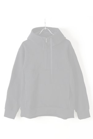 画像1:  {SOLD} OURET オーレット 硫化染ドビーストレッチフードZIPプルオーバー{-BJA}