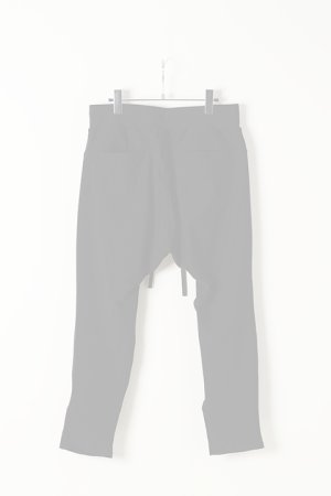 画像5:  {SOLD} OURET オーレット 強撚ナイロンニットフロントギャザーサルエルパンツ{-BJA}