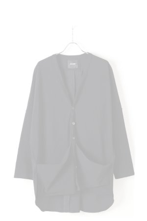 画像1:  {SOLD} OURET オーレット 強撚ナイロンニットドロップショルダーカーディガン{-BJA}