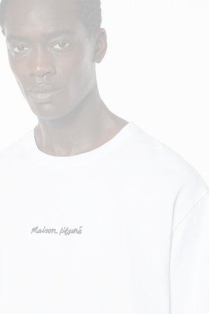 画像4:    MAISON KITSUNE メゾンキツネ メゾン キツネ エンブロイダリー オーバーサイズ Tシャツ {-BES}  :OM00122KJ0119P100 