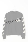 {SOLD}Off-white オフホワイト TAPE ARROWS SLIM CREWNECK{OMBA025R20E300021048-BLK-BJS}