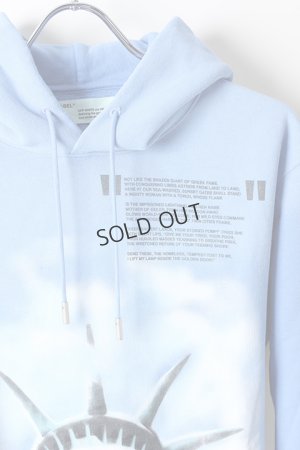 画像3: {SOLD}Off-white オフホワイト BLUE LIBERTY HOODIE{OMBB034E18192015-BLU-AHA}