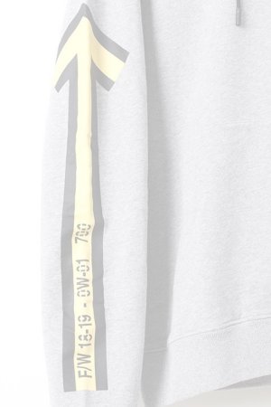 画像4:   Off-white オフホワイト ARROWS HOODIE{OMBB034E18192025-GRY-AHA}