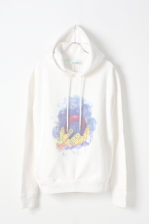 画像1:   Off-white オフホワイト WORLD HAND HOODIE{OMBB034F188990390288-WHT-AHA}