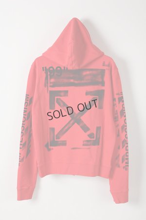 画像2: {SOLD}Off-white オフホワイト DIAG STENCIL SLIM HOODIE RED BLACK{OMBB034R19003015201-RED-AIS}